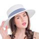 Белая летняя шляпа с сиреневой лентой 244-41 1535867574 фото 1