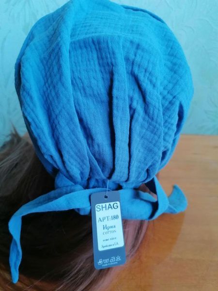 Літня бандана-чалма з муслін Ірма 1028-4 принт в асортименті 1028 фото