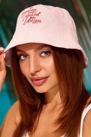 Вязаная панама Braxton Limіted Edition светлая пудра 4964 1535867429 фото
