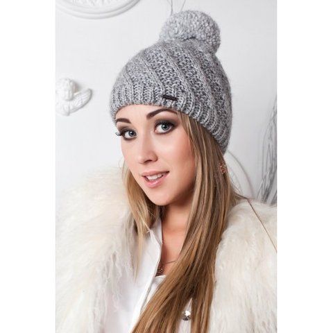 Зимняя шапка с флисом "Сливки" - 4027 908422450 фото