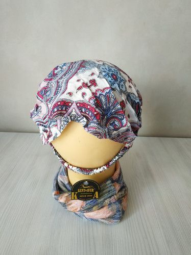 Літня бавовняна бандана Огірки блакитний 2604 1688769945 фото