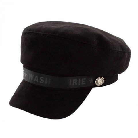 Кепи женское из замши "Симона" тесьма IRIEWASH - 7632 чёрный 1332033108 фото