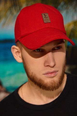 МУЖНА БЕЙСБОЛКА З ХЛОПКА "EDIKO" &mdash; 1361 червоний 1443549235 фото