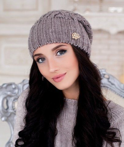 СТИЛЬНАЯ ШАПКА "АГАТА" - 3031 тёмный кофе 908432139 фото