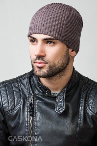 Мужская шапка на флисе "Bad Unix" - 48405 какао 1087985281 фото
