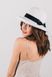 Капелюх із маленькими загнутими крисами "Ітелія" &mdash; 1948 білий 986778038 фото 1