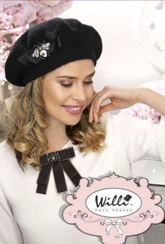 Гарний жіночий берет "Венніс" (Vinnis) &mdash; 018 чорний 1018843863 фото