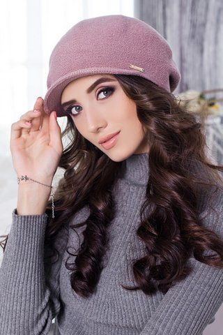 МОДНОЕ ЖЕНСКОЕ КЕПИ - 94320 пепельно-розовый 908431676 фото
