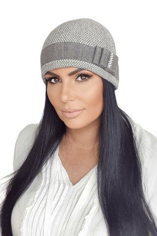 Подвійна кропова шапочка по голові Kamea Меган (Megan) 21.054.11 темний беж 1535867740 фото