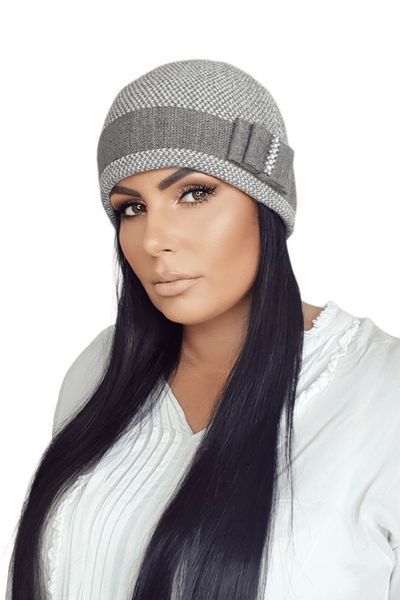 Двойная краповая шапочка по голове Kamea Мэган (Megan) 21.054.11 тёмный беж 1535867740 фото