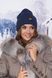 ЖЕНСКАЯ ВЯЗАНАЯ ШАПКА В СПОРТИВНОМ СТИЛЕ - 5017 джинс 1087985294 фото 1