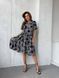 Жіноча сукня міді з поясом 332 im чорна 332 фото 2