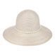 Летняя шляпа с жемчужной нитью - 149-10 бежевый 908425457 фото 2
