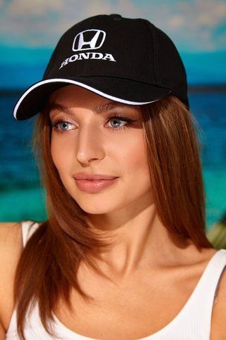 Спортивна котонова унісекс бейсболка-кепка з лого &laquo;Honda&raquo; &mdash; 1337 (1678) 1491674128 фото