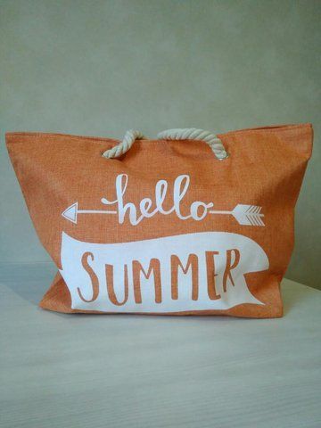 Пляжна текстильна літня сумка "Hello summer" &mdash; 0267 908416329 фото