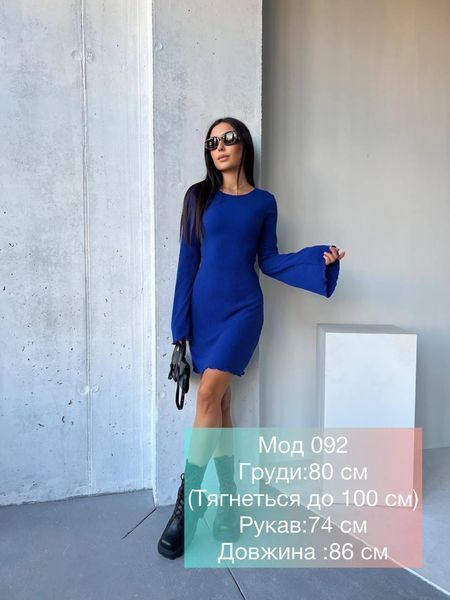 Трикотажна сукня на зав'язках з довгим рукавом 92 фото