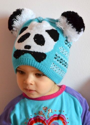 ШАПКА НА ДЕВОЧКУ 3-7 ЛЕТ "ПАНДОЧКА" - коралловый 1332031335 фото