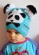 ШАПКА НА ДЕВОЧКУ 3-7 ЛЕТ "ПАНДОЧКА" - коралловый 1332031335 фото 3
