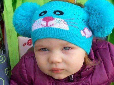Дитяча пов'язка "Мордочка" р.46-52 &mdash; бірюза 1332031338 фото