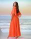 Длинная пляжная туника оранжевая 001-027 1535867453 фото 2