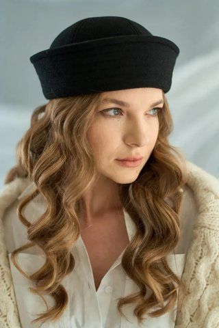 Чёрная кашемировая морячка 8801, р. 56-57, 57-58 8801 фото