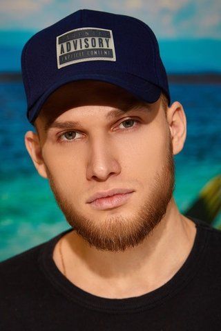 Стильна чоловіча літня коттонова бейсболка &mdash; 1372 темно-синій 1491674043 фото