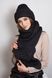 Стильний в'язаний комплект із люрексовою ниткою "Дизалія" &mdash; 4631-10 чорний 908433234 фото 1