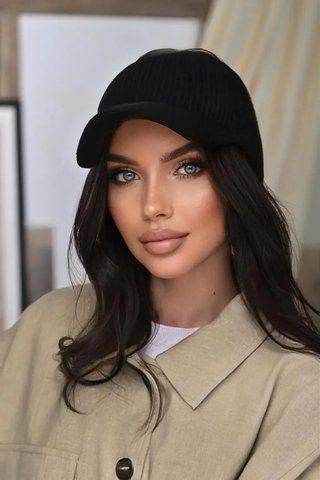 Чорна пов'язка з козирком 786-002 786-002 фото