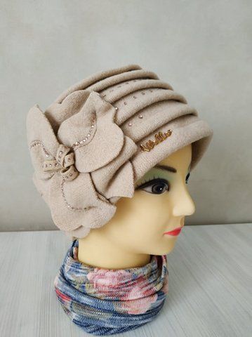 Польская шерстяная шапка "Валенсия" (Valencja) - 284 бежевый 1498620835 фото