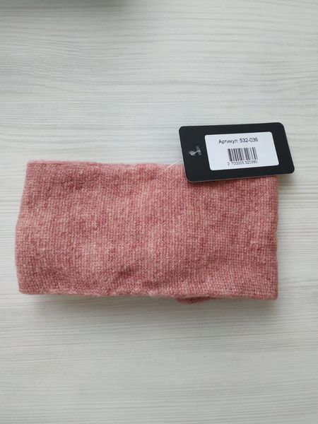 ЖІНОЧНЕ ПОВ'ЯЗАННЯ НА ГОЛОВУ &mdash; 532-036 темна пудра 1535864543 фото
