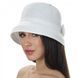 Белая шляпка с объемным бантом - 113А-02 908415869 фото 1