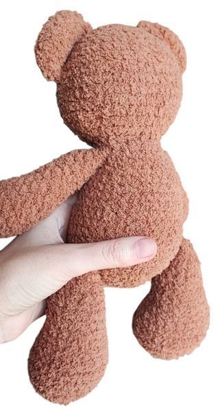 Вязаный мишка ручной работы Тедди 0704 светло-коричневый 704 фото