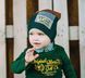 Осіння шапочка на хлопчика "Джордан" &mdash; зелений 908415317 фото 1