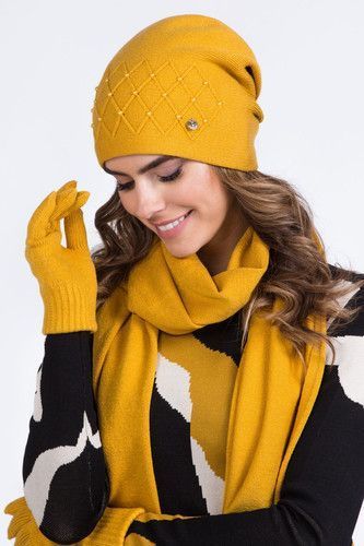 ЖЕНСКАЯ ОДНОТОННАЯ ШАПКА "РЕНА" (RENA) - 20.029.12 тёмно-синий 1347247514 фото