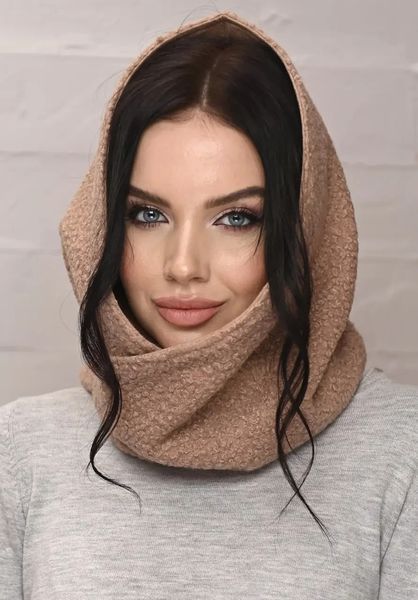 Бактус двосторонній букле-замша 420-036 колір темна пудра 420-036 фото