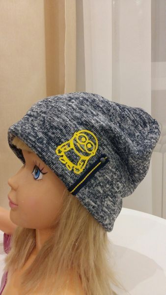 Шапка та хомут для хлопчика "Міньйон" 908429186 фото