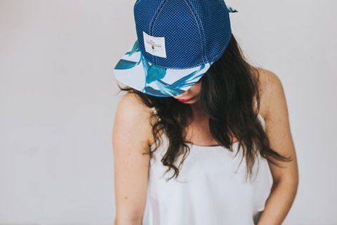 Стильний fullcap для дівчини "Голд" &mdash; синій 908415648 фото