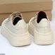 Світлі бежеві шкіряні кеди крипери натуральна шкіра на платформі 20905 фото 8