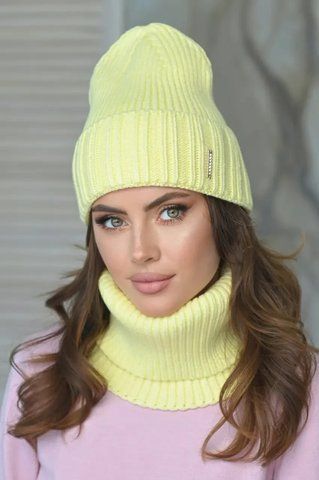 В'язаний комплект Ненсі колір жовтий 2474591658 фото