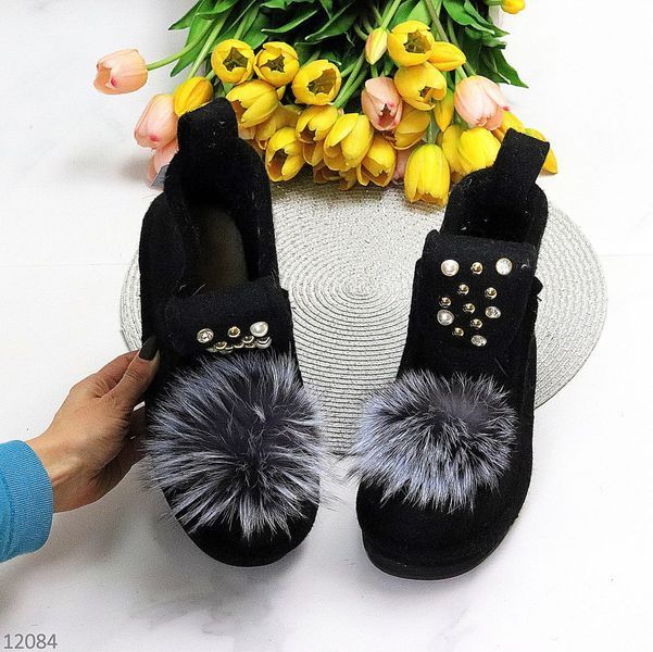 Чёрные валенки из натурального войлока SG 12084, р. 36 1587807242 фото