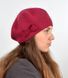 ДВОЙНОЙ ВЯЗАНЫЙ БЕРЕТ "БАНТ" - 353-042 бордо 1397461239 фото 1
