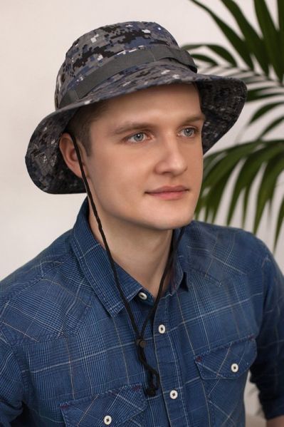 Чоловічий літній капелюх "Хантер" &mdash; 1812 чорний 1401741488 фото