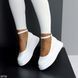 Белые кожаные туфли на шлейке натуральная кожа на небольшой платформе lolita style 18726 фото 6