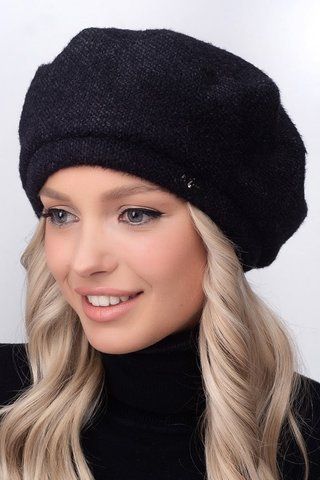 Жіночий берет на флісі Одрі чорний 1545037963 фото