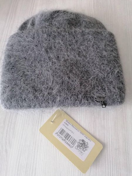 Зимова жіноча шапка з ангори Мискантус колірренго 43802 43802 фото