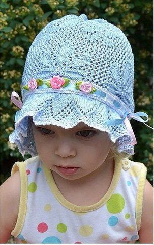ЛІТНЯ Х/Б ПАНАМКА "ЦВІТИ" (НА 3-8 ЛІТ) &mdash; 013 ГОЛУБИЙ 908415672 фото