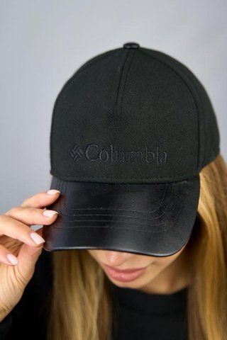 Кашемірова бейсболка унісекс зі шкіряним козирком &laquo;Columbia&raquo; 6102-1 6102-1 фото