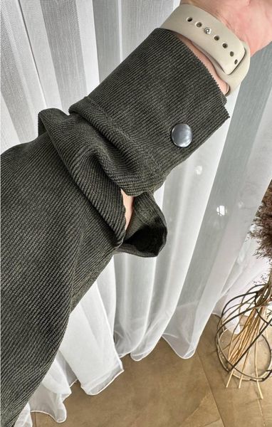Женский вельветовый костюм с брюками и рубашкой на кнопках 310 im 310 фото
