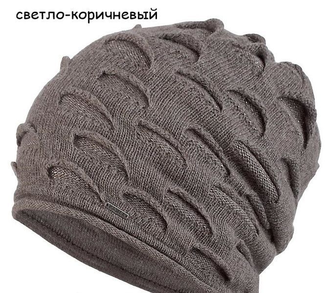 ШАПКА ЖЕНСКАЯ KAMEA "КИРА" - 15.19.11 светло-коричневый 908432594 фото
