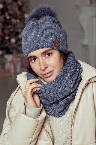 Жіночий комплект із люрексом Влада 2811 колір джинс 1535867795 фото